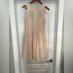 Pale pink mini dress